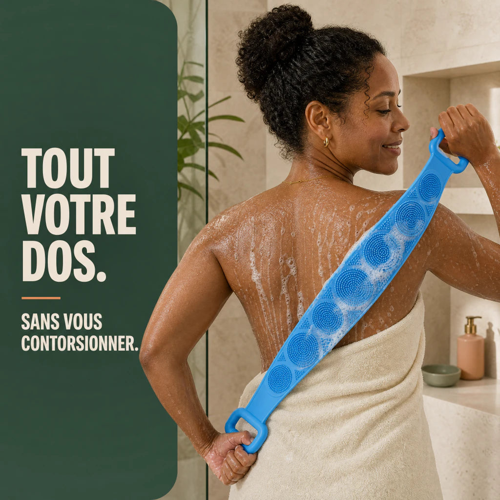 Mistglide FlexiDos nettoie tout le dos sans se contorsionner
