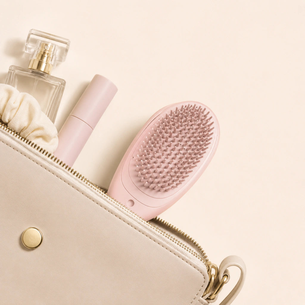 Mistglide Brush packed for work or travel