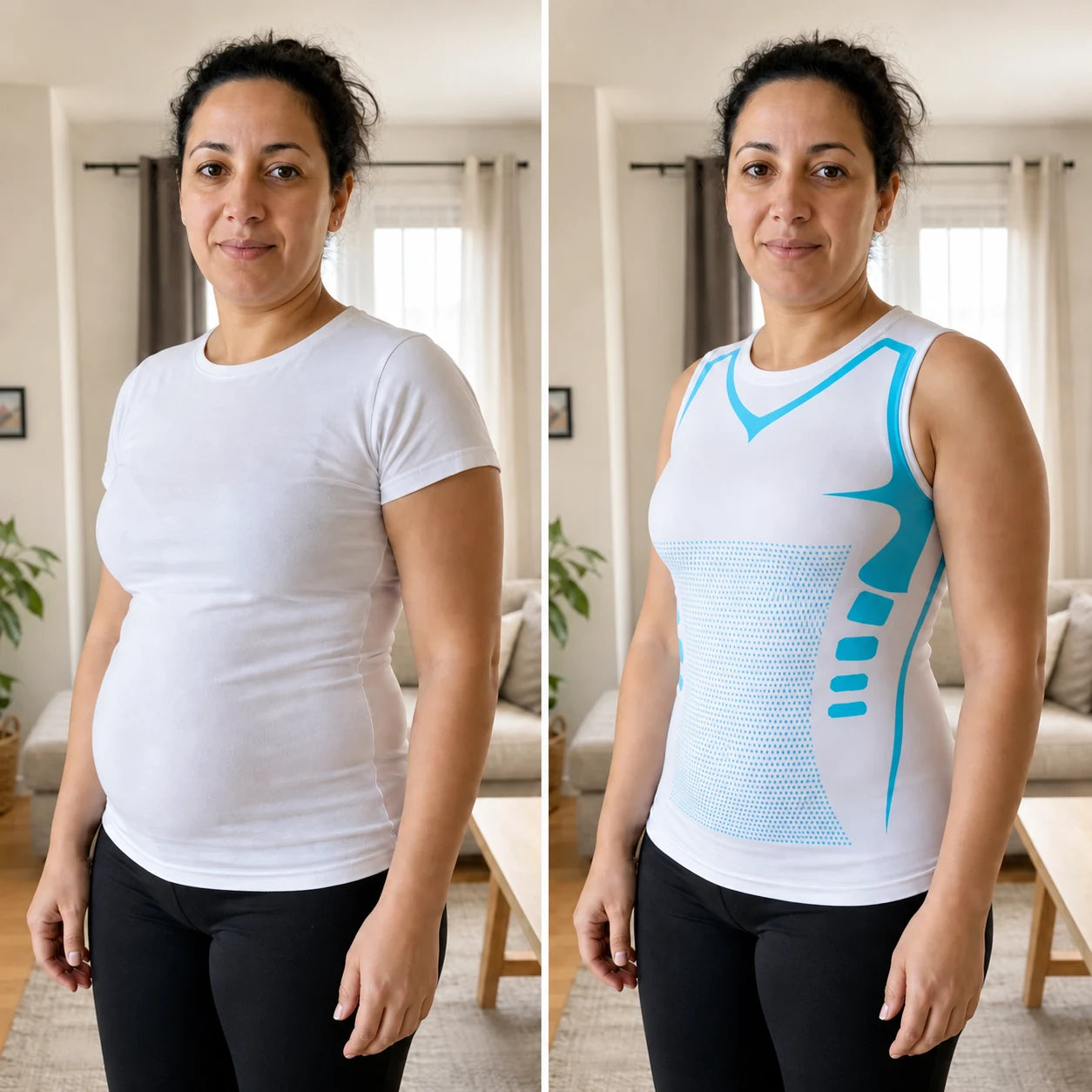Comparaison de face avec SculptFit Femme