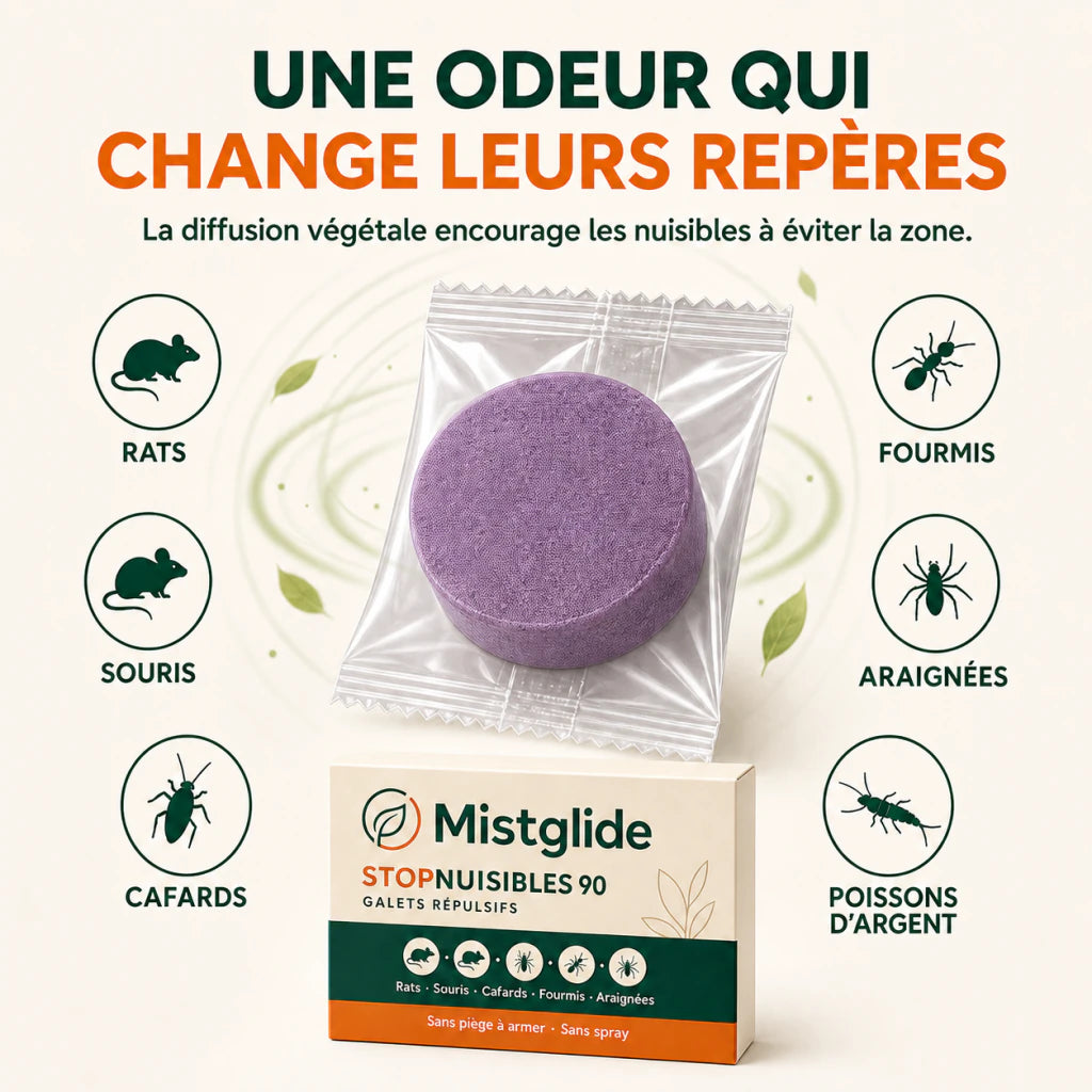 Diffusion odorante végétale de Mistglide StopNuisibles 90