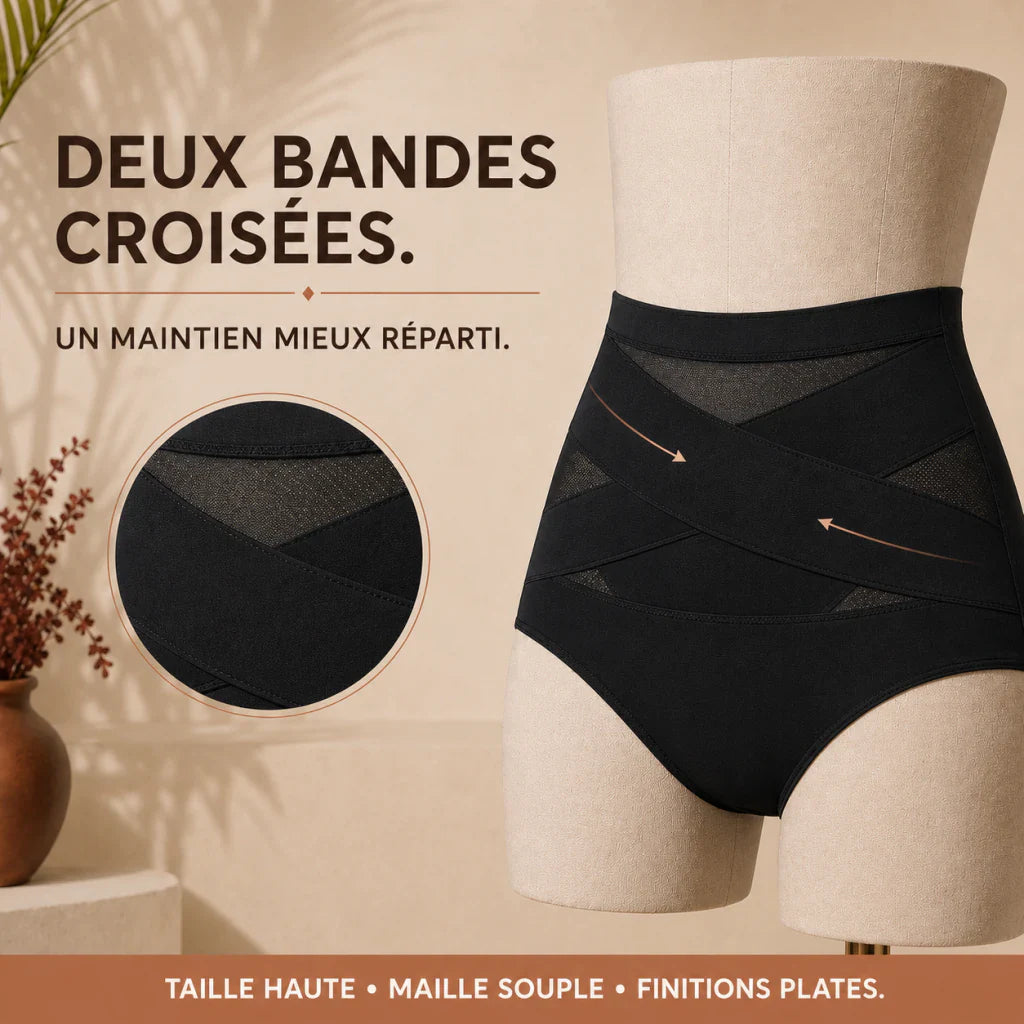 Deux bandes croisées de SilhouetteX pour mieux répartir le maintien