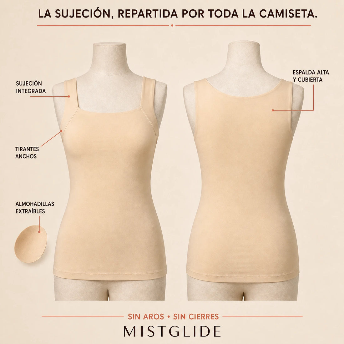 Construcción de la sujeción integrada de ComfortTank