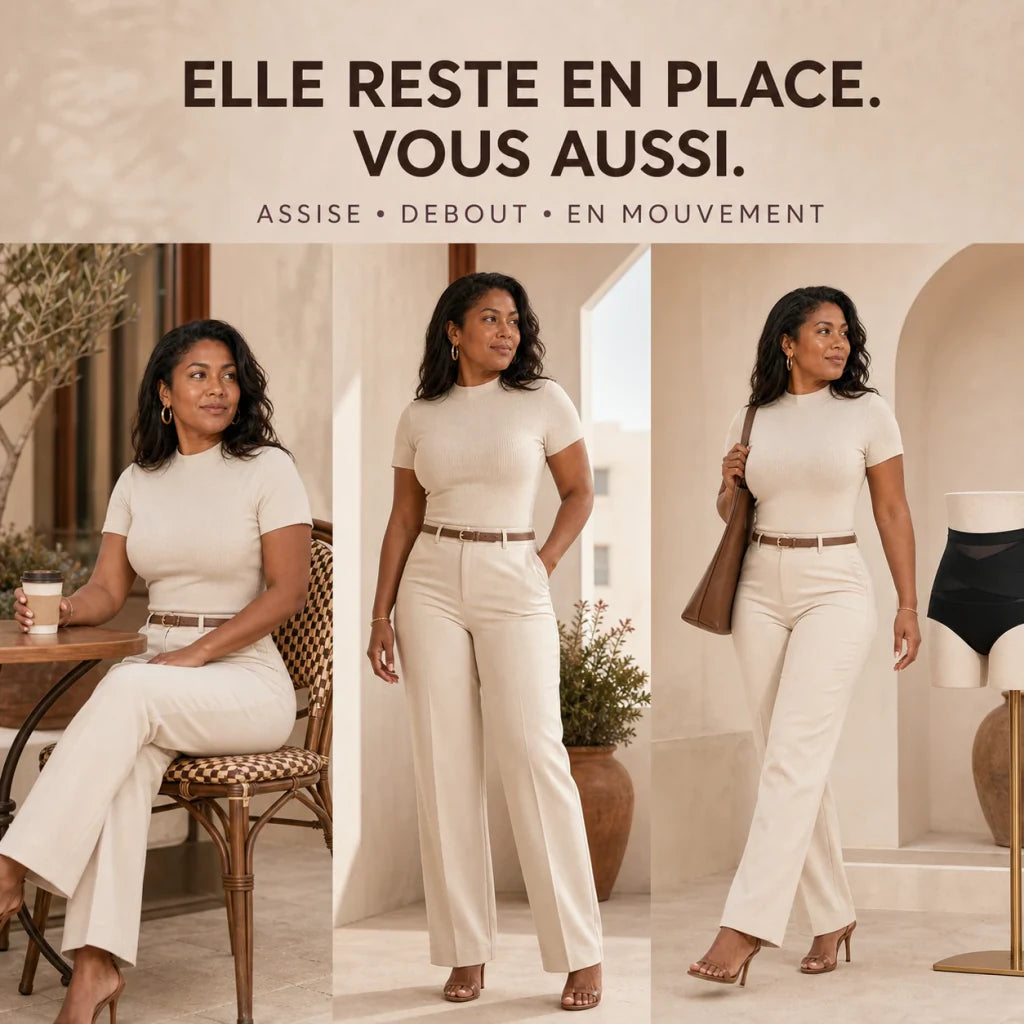 SilhouetteX portée assise debout et en mouvement sous une tenue