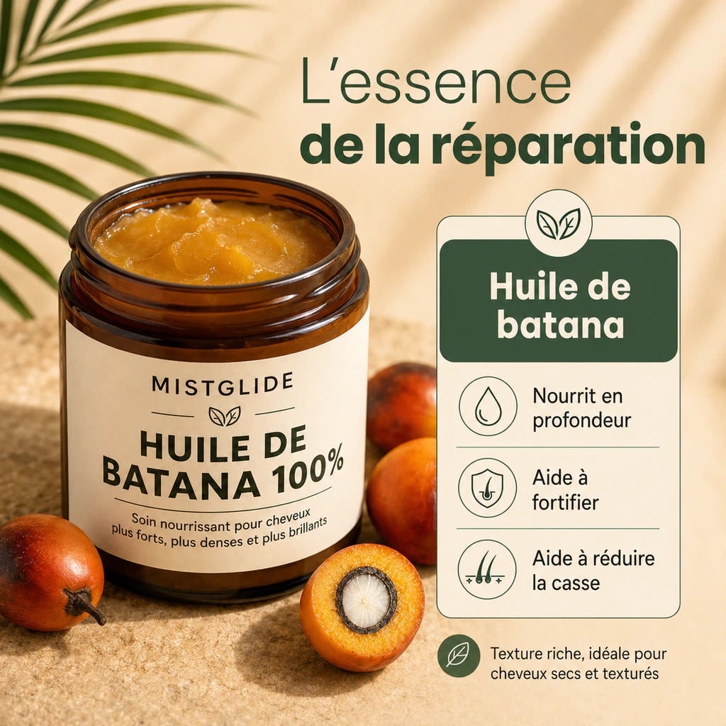 Huile de Batana 100 % pure | Bordures, casse et cuir chevelu