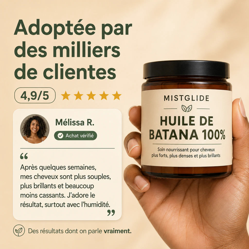 Huile de Batana 100 % pure | Bordures, casse et cuir chevelu