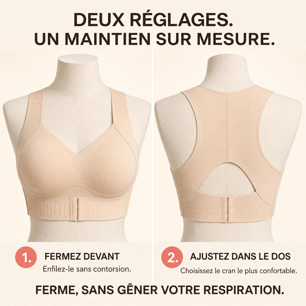 Réglages AlignBra devant et dans le dos