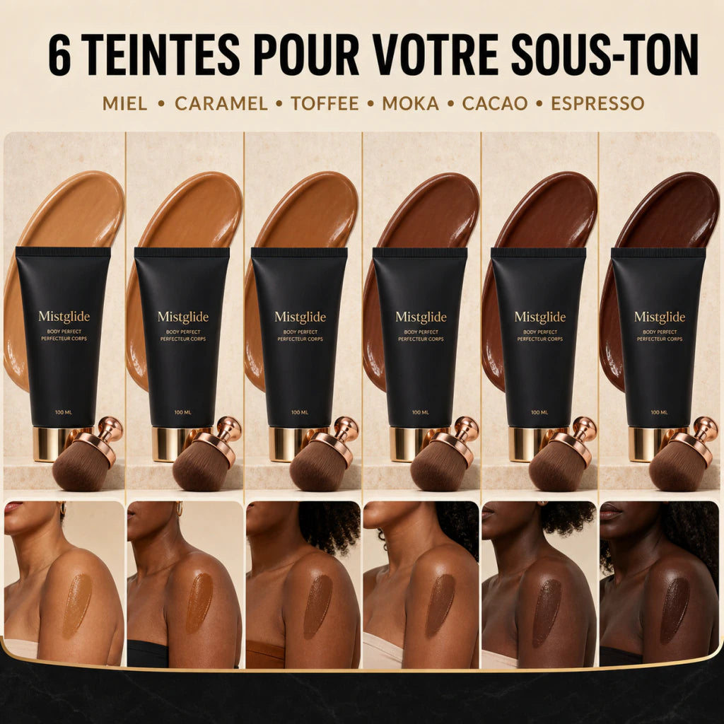 Six teintes Body Perfect pour peaux noires et métissées