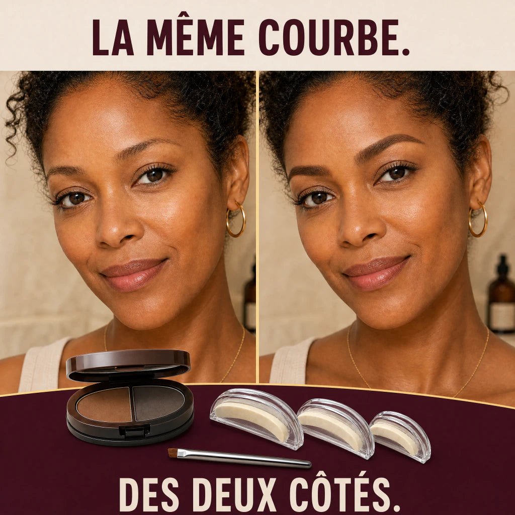 Même courbe sur les deux sourcils avec BrowMatch Duo