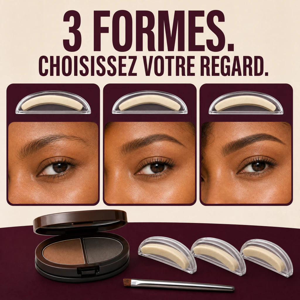 Trois formes de sourcils incluses dans BrowMatch Duo