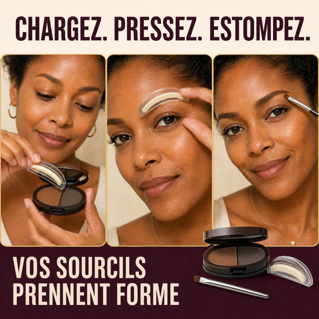Utilisation BrowMatch en trois gestes charger presser estomper