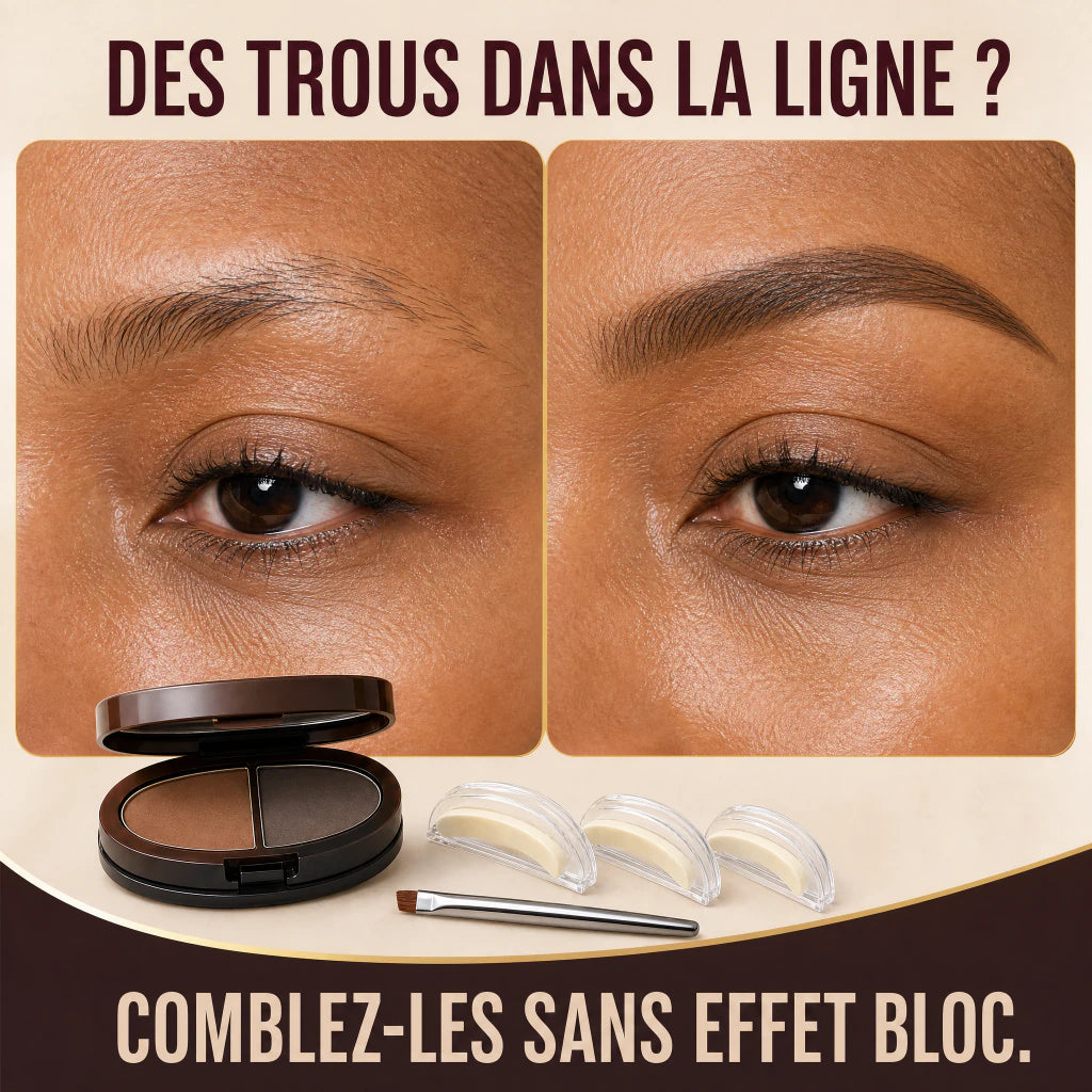 Avant après BrowMatch sur un sourcil clairsemé