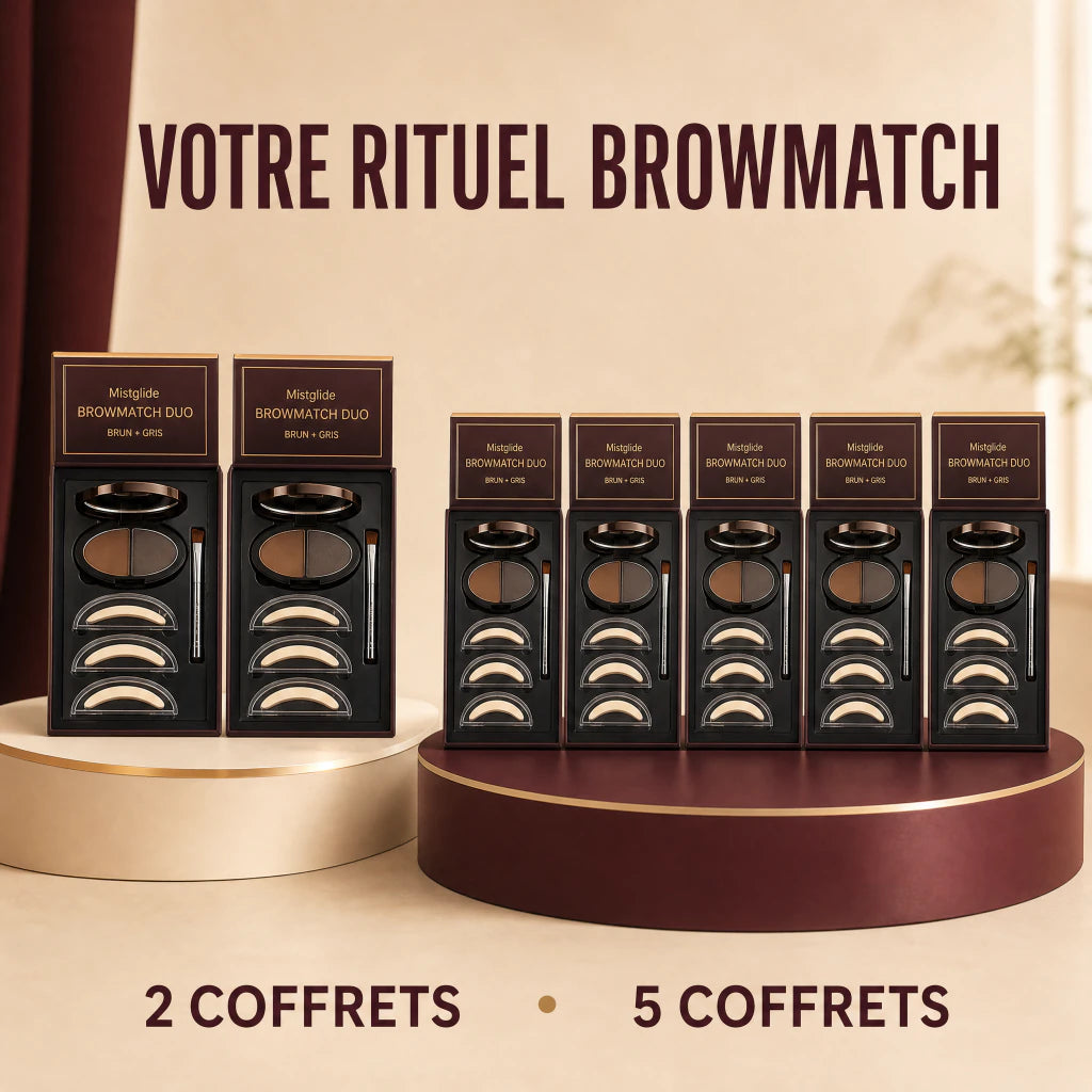 Offres Mistglide BrowMatch de deux et cinq coffrets