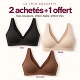 Le trio DouceFit : noir, beige et chocolat