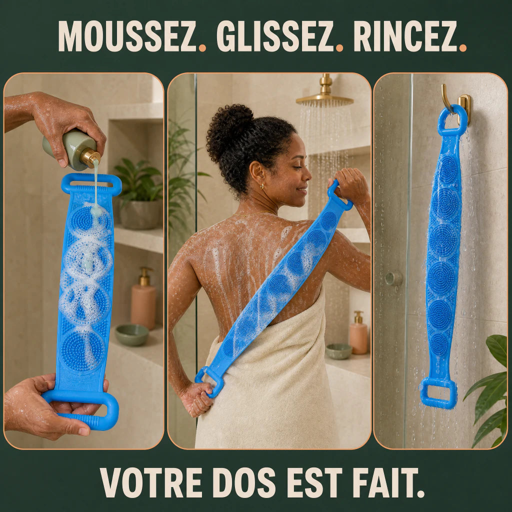 Utilisation FlexiDos en trois gestes sous la douche