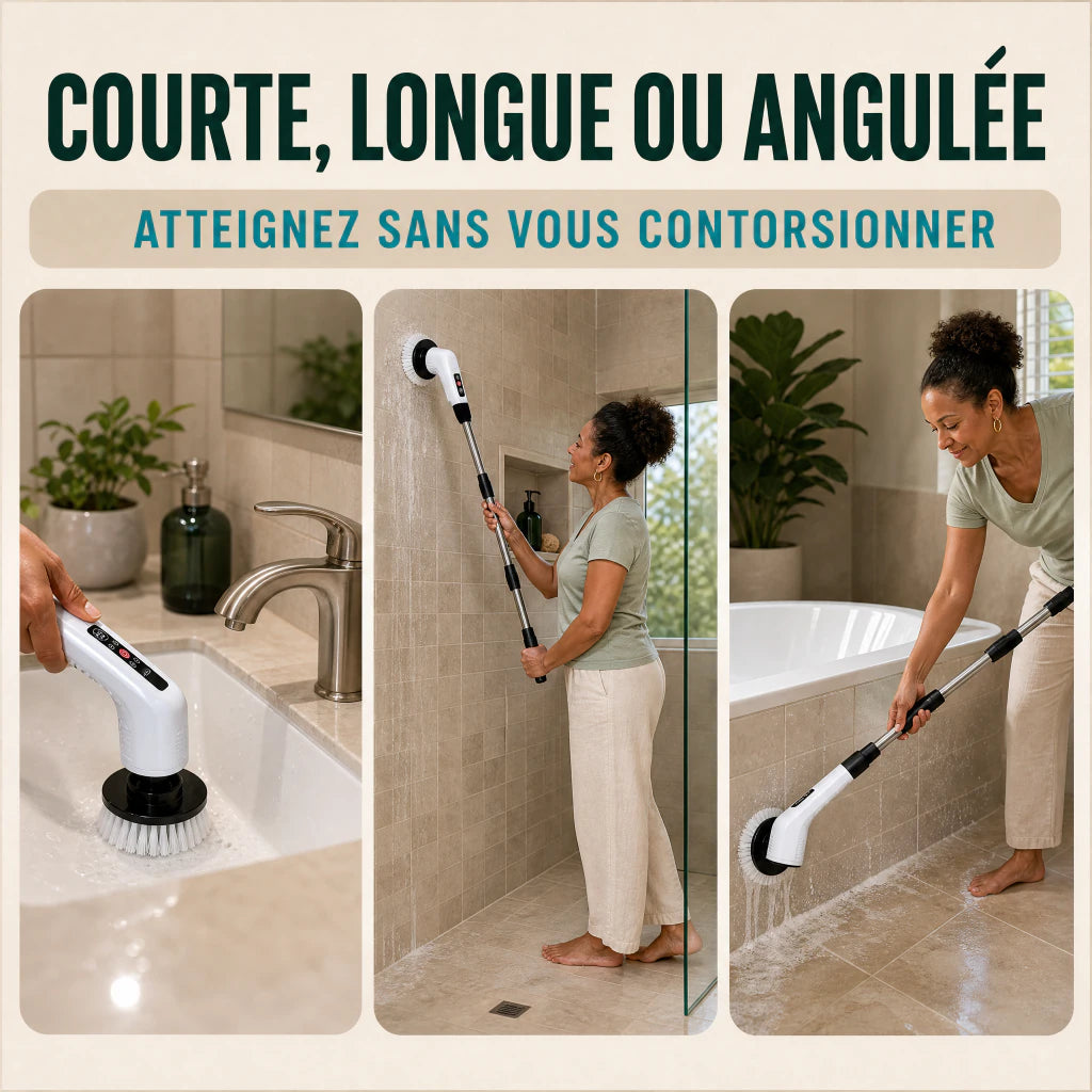 FlexiScrub en configuration courte longue et inclinée