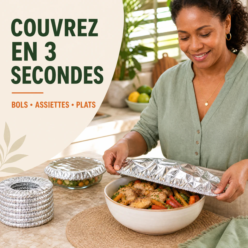 FreshCover couvre un plat en trois secondes avec son bord élastique