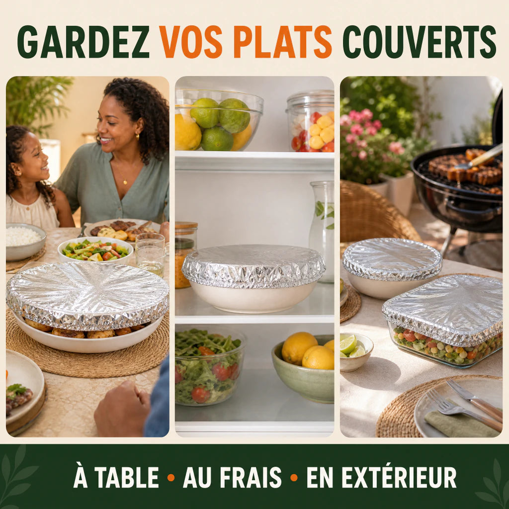 Plats couverts à table, au réfrigérateur et en extérieur avec FreshCover