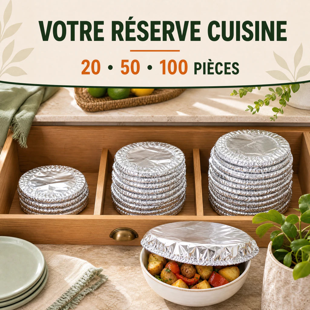 Formats FreshCover de 20, 50 ou 100 couvre-plats