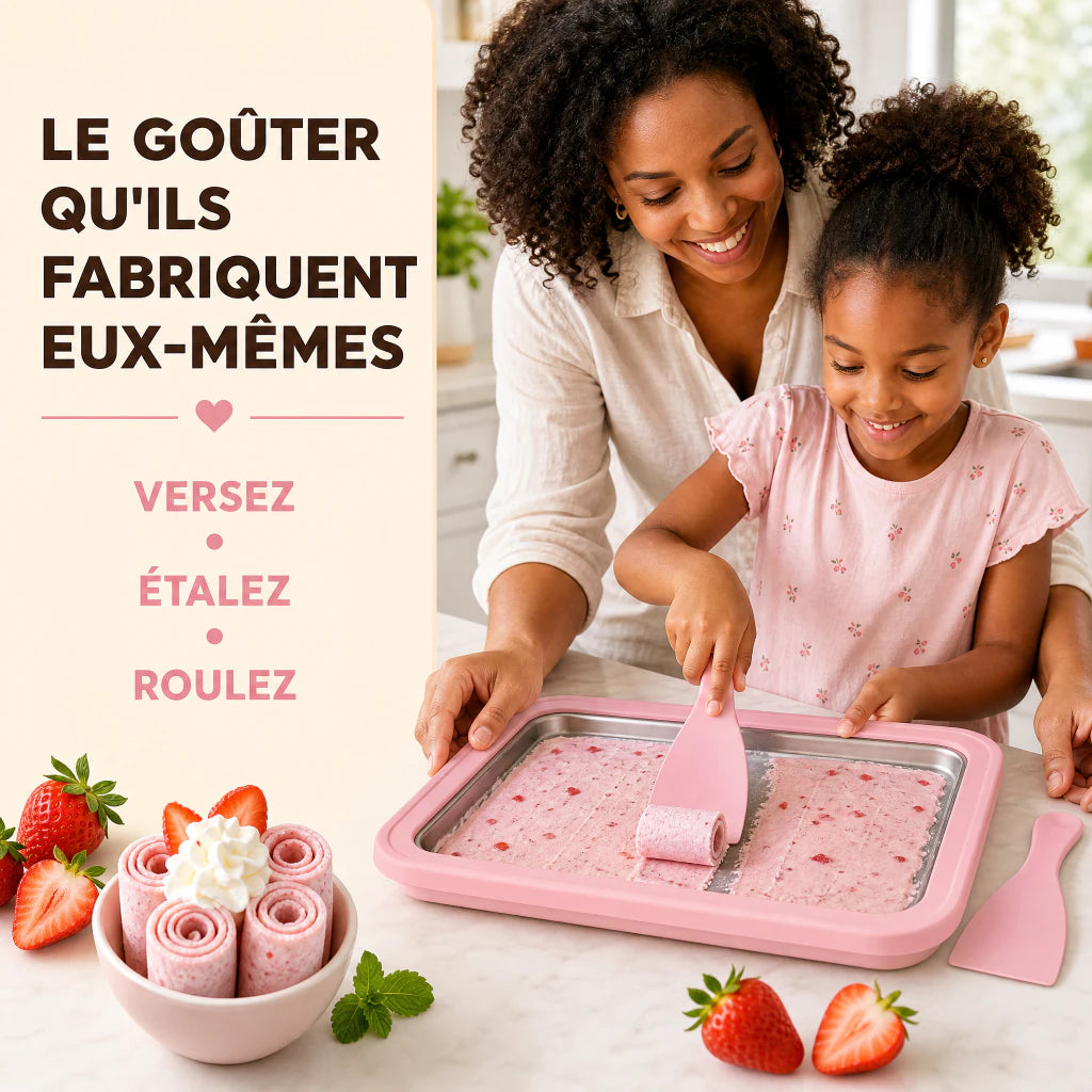 Atelier Mistglide IceRoll pour fabriquer des glaces roulées en famille
