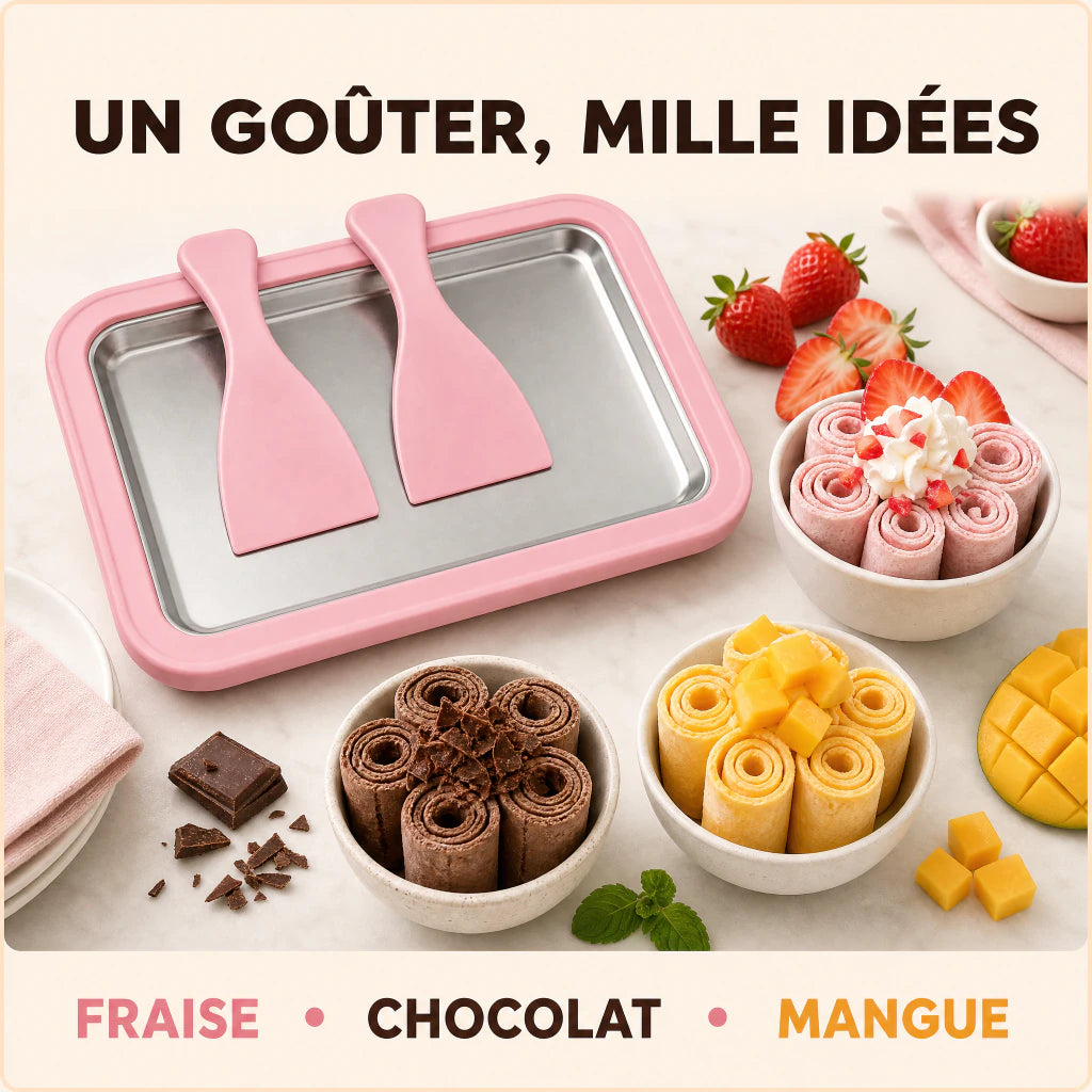 Idées de rouleaux fraise chocolat et mangue