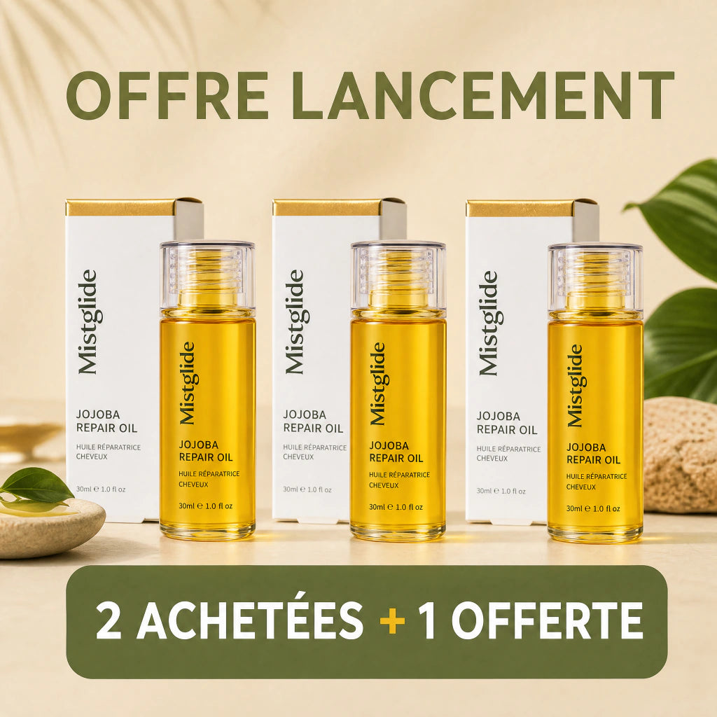 Offre 2 achetées 1 offerte Mistglide Jojoba Repair Oil
