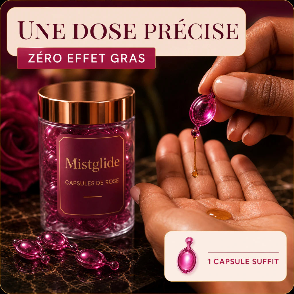 Dose précise de sérum capillaire dans une capsule Mistglide