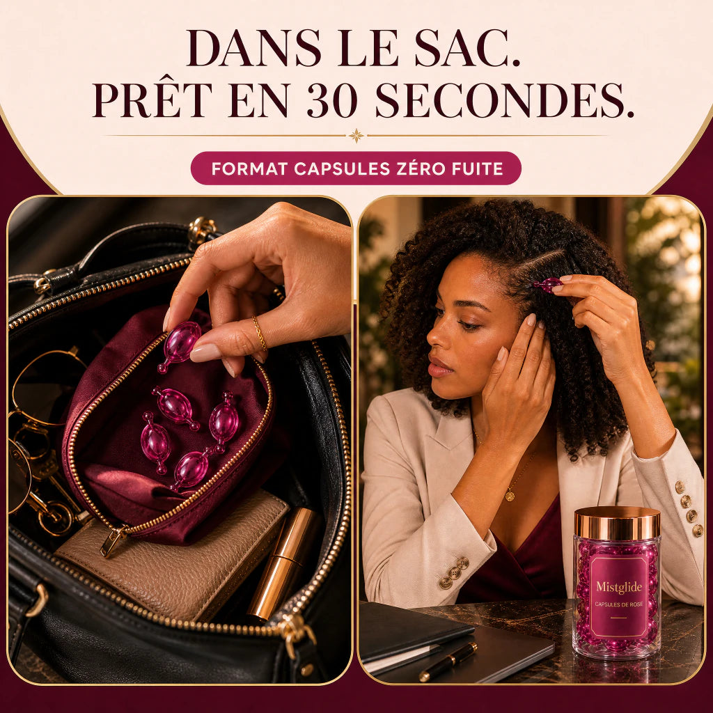 Capsules de sérum Mistglide faciles à garder dans un sac