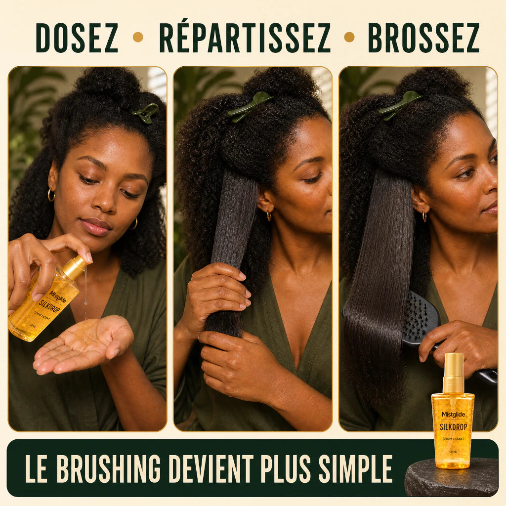 Dosage répartition et brossage avec Mistglide SilkDrop
