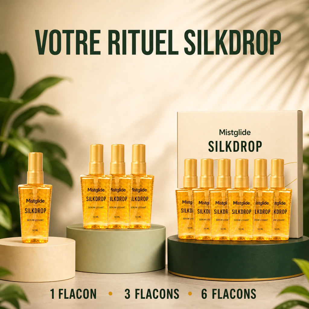 Offres de un trois ou six flacons de Mistglide SilkDrop