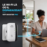 WiFi Booster Pro rapproche le signal d'une pièce difficile à couvrir