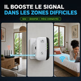 Box, WiFi Booster Pro et pièce reconnectée