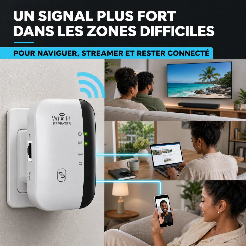 WiFi Booster Pro pour naviguer, regarder et appeler