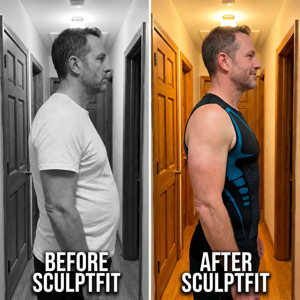 Before and after side view with Mistglide SculptFit
