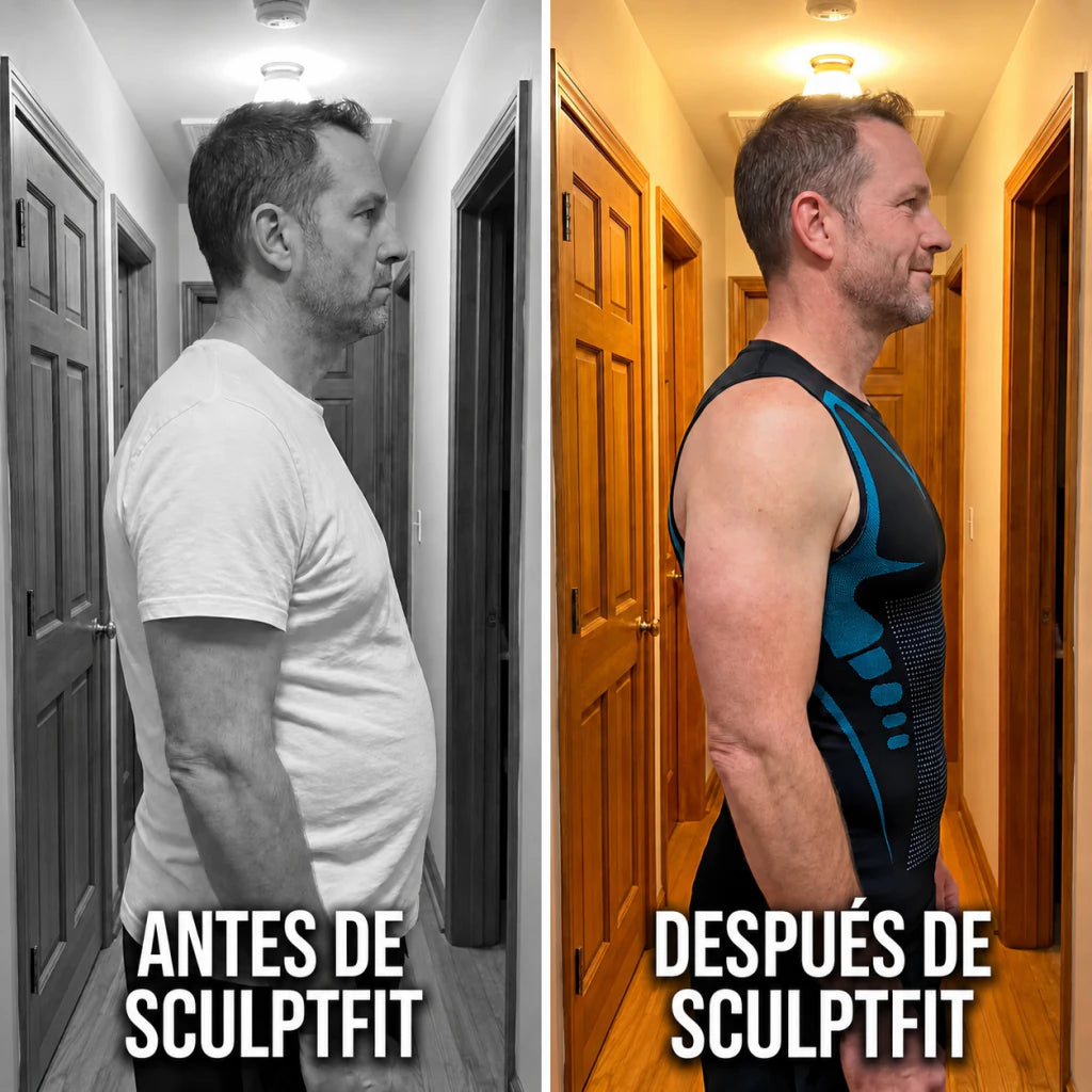 Antes y después de perfil con Mistglide SculptFit