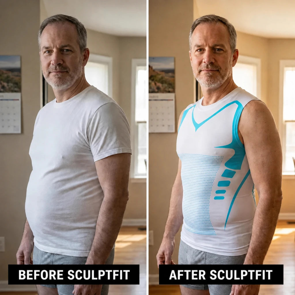 Customer before and after wearing Mistglide SculptFit