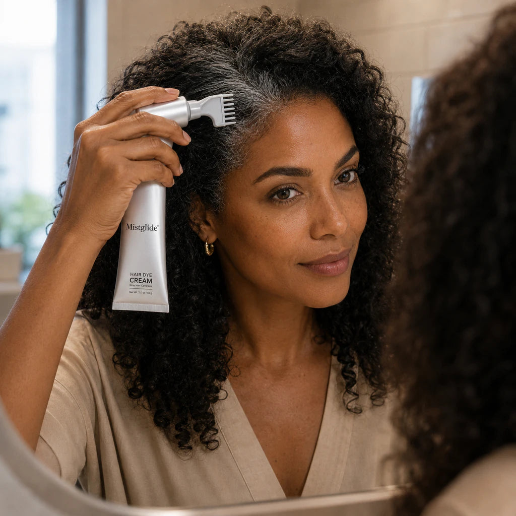 Mistglide ColorComb | Crème colorante avec peigne applicateur