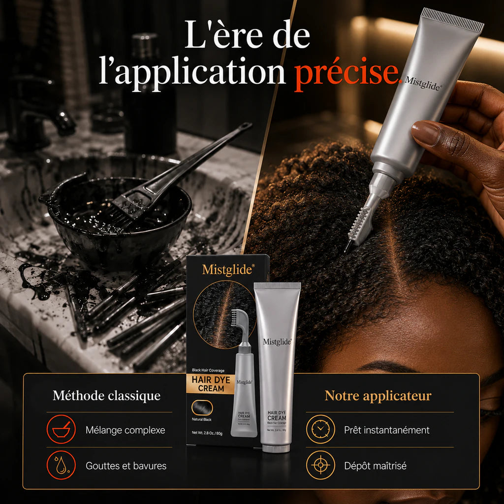 Mistglide ColorComb | Crème colorante avec peigne applicateur