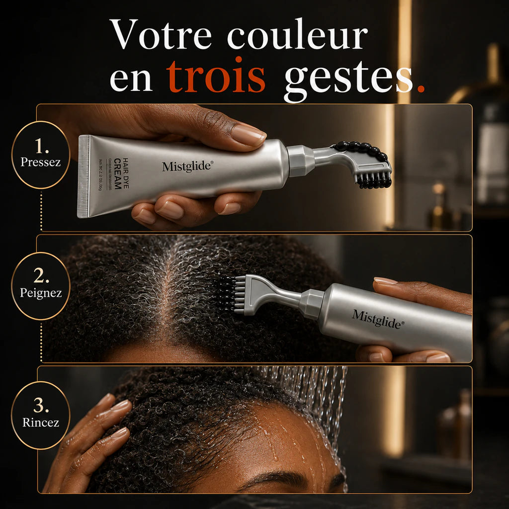 Mistglide ColorComb | Crème colorante avec peigne applicateur