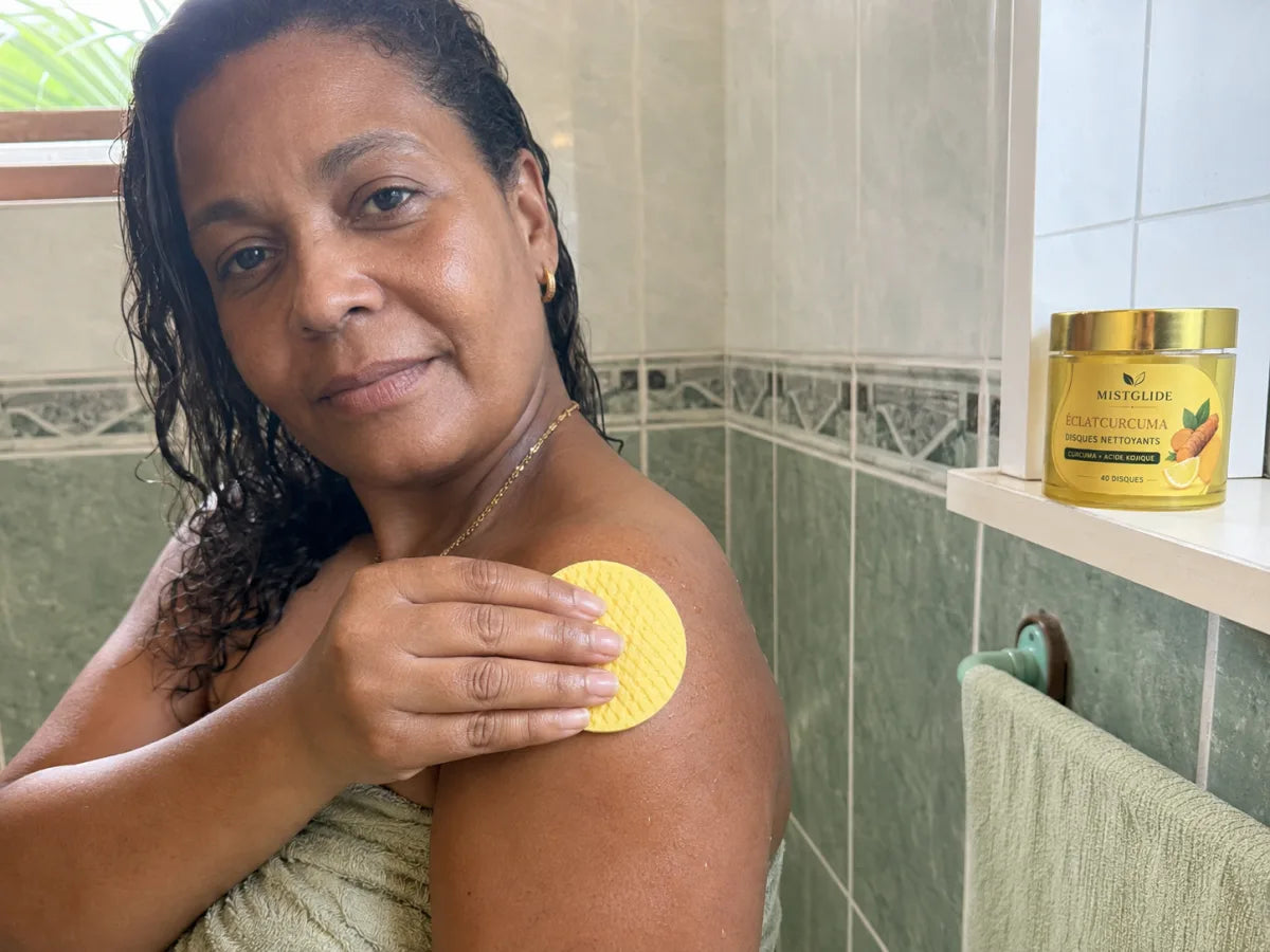 Joëlle utilise ÉclatCurcuma sur son épaule
