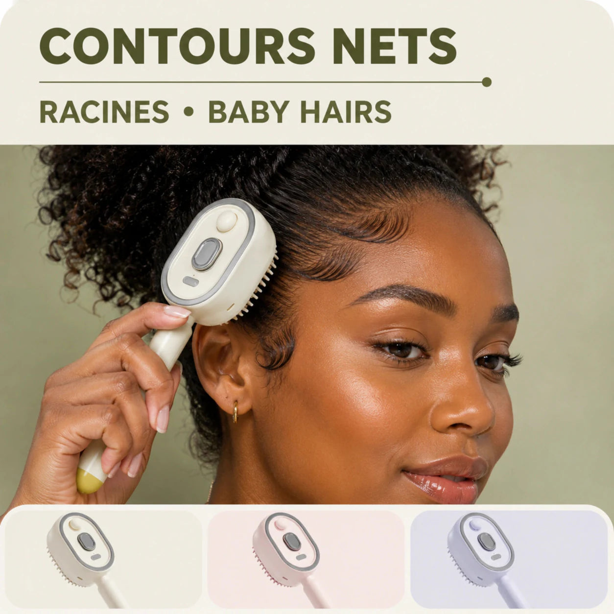 Mistglide Brush aide à lisser les contours et baby hairs
