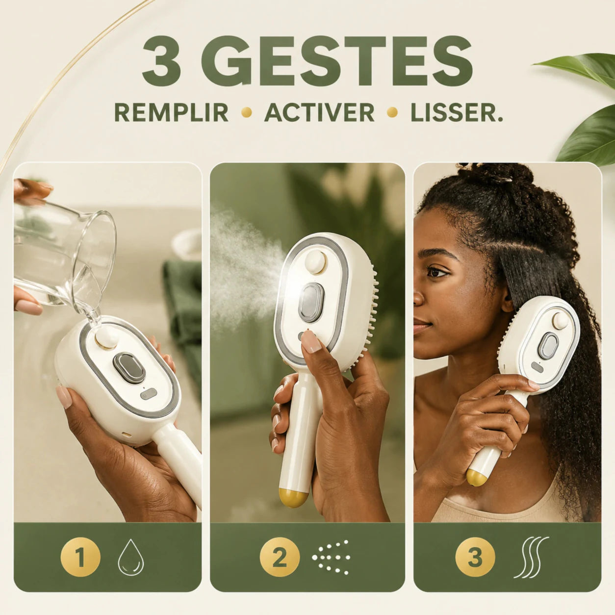 Routine Mistglide Brush en 3 gestes remplir activer lisser