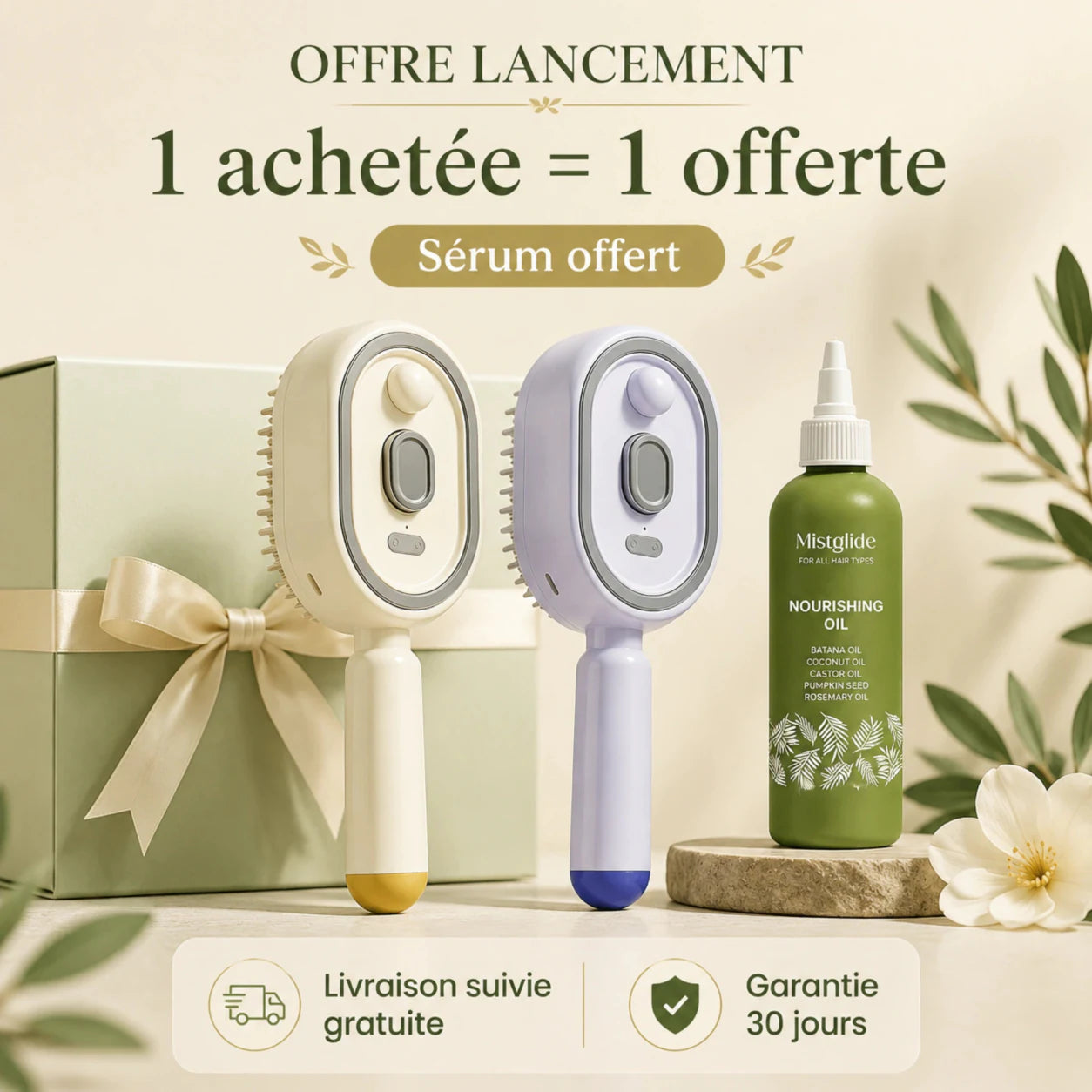 Offre Mistglide Brush une achetée une offerte sérum offert