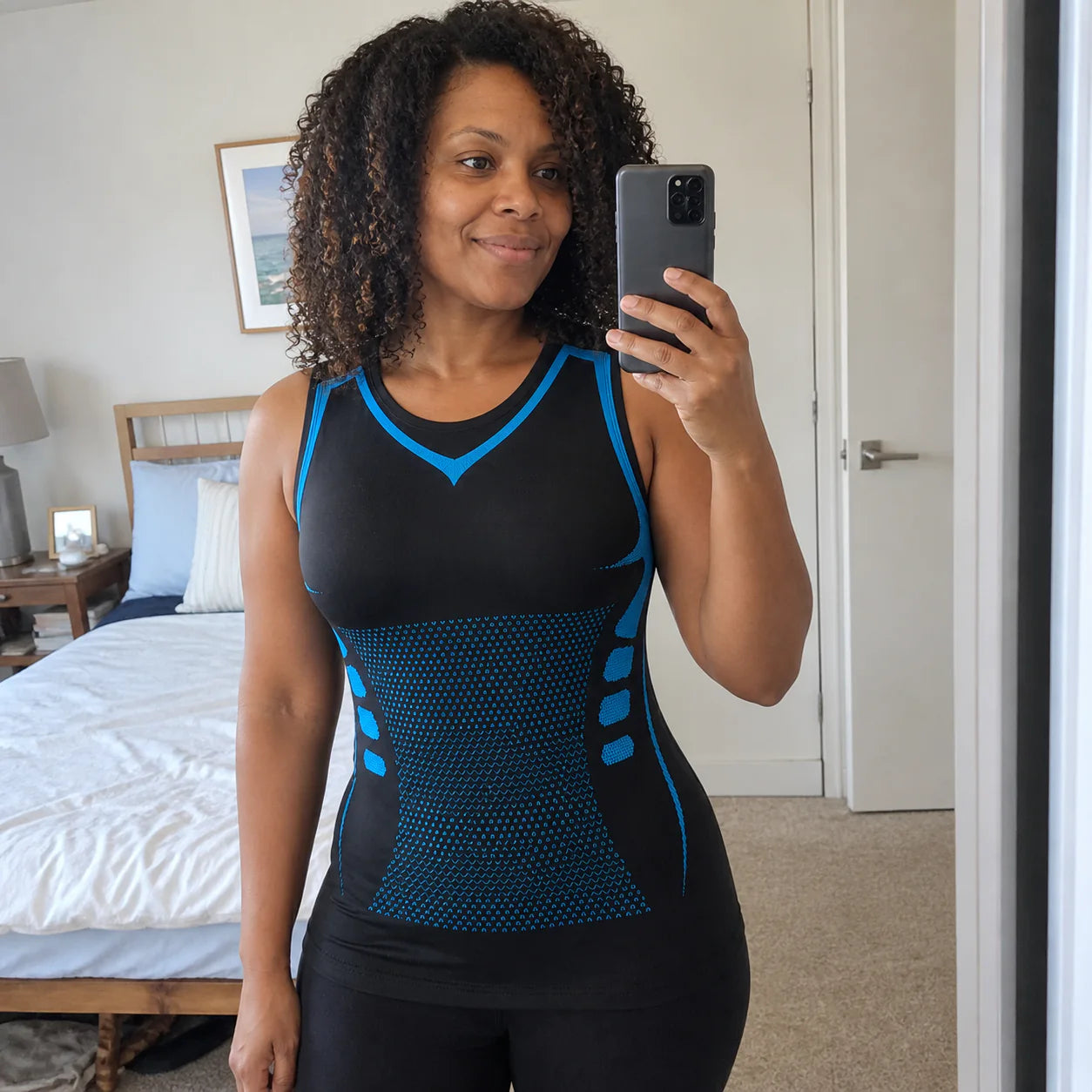 Mise en situation du débardeur SculptFit Femme noir
