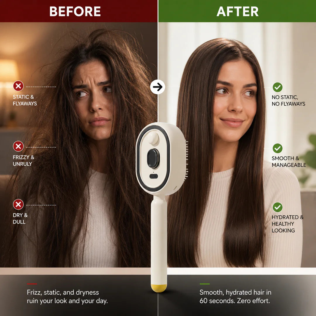 Avant après avec Mistglide Brush